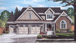 Whitford Front Rendering by DFD House Plans